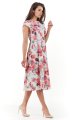 Sukienka M169 flowers fuchsia-3 9396  | 460-Flowers Fuchsia-S