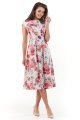 Sukienka M169 flowers fuchsia-5 9396  | 460-Flowers Fuchsia-S