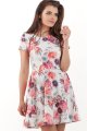 Sukienka M174 flowers fuchsia-1 9407  | 464-Flowers Fuchsia-S