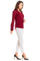 Koszula M176 claret-3 9410  | 465-Claret-M