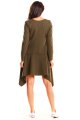 Sukienka M177 khaki-3 9415  | 466-Khaki-SM
