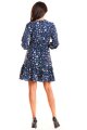 Sukienka M178 flowers navy-2 9416  | 468-Flowers Navy-S