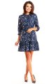 Sukienka M178 flowers navy-4 9416  | 468-Flowers Navy-S
