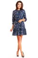 Sukienka M178 flowers navy-5 9416  | 468-Flowers Navy-S