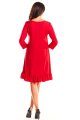 Sukienka M185 red-4 9427  | 475-Red-S