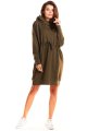 Sukienka M186 khaki-2 9433  | 481-Khaki-ONE-SIZE