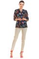Bluzka M193 flowers navy-1 9442  | 489-Flowers Navy-S