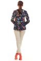 Bluzka M193 flowers navy-4 9442  | 489-Flowers Navy-S