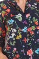 Bluzka M193 flowers navy-11 9442  | 489-Flowers Navy-S