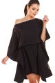 Sukienka M196 black-1 9448  | 493-Black-ONE-SIZE