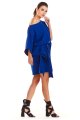 Sukienka M196 blue-4 9449  | 493-Blue-ONE-SIZE
