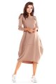 Sukienka M221 beige-2 9472  | 529-Beige-SM