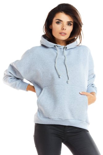 Ciepła, bawełniana bluza Szara IN223