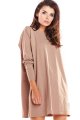 Sukienka M227 beige-6 9485  | 536-Beige-ONE-SIZE