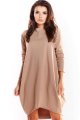 Sukienka M232 beige-2 9489  | 541-Beige-SM
