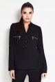 Koszula A051 black-3 9493  | 55-Black-S