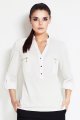 Koszula A051 ecru-3 9494  | 55-Ecru-S