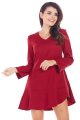 Sukienka A344 claret-2 9497  | 550-Claret-S
