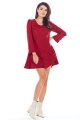 Sukienka A344 claret-4 9497  | 550-Claret-S