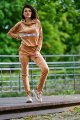 Spodnie A372 beige-2 9513  | 626-Beige-L