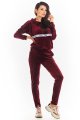 Spodnie A372 claret-1 9515  | 626-Claret-S