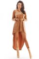 Sukienka A379 beige-1 9520  | 631-Beige-S
