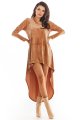 Sukienka A379 beige-2 9520  | 631-Beige-S