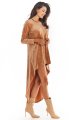 Sukienka A379 beige-4 9520  | 631-Beige-S