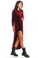 Sukienka A379 claret-3 9522  | 631-Claret-S