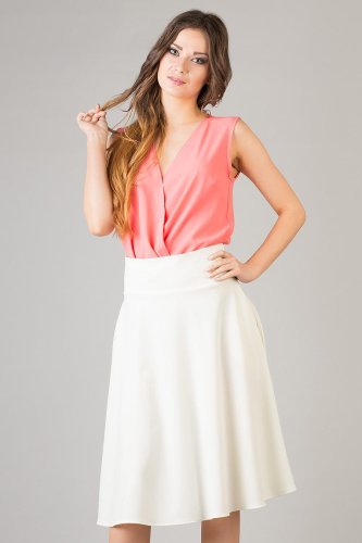 Spódnica Midi Ecru Sandra