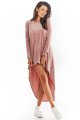 Sukienka A379 pink-2 9523  | 631-Pink-S