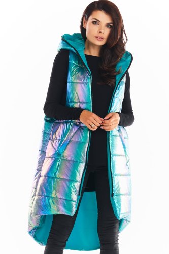 Holograficzna kamizelka Niebieska AW386