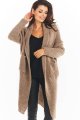 Sweter A391 beige-2 9535  | 649-Beige-ONE-SIZE