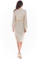 Sukienka A399 beige-4 9552  | 712-Beige-S