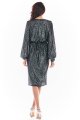 Sukienka A399 graphite-4 9554  | 712-Graphite-S