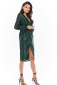 Sukienka A399 green-8 9555  | 712-Green-S