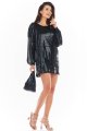 Sukienka A400 black-6 9557  | 713-Black-SM
