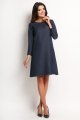 Sukienka A114 navy-2 9574  | 75-Navy-S