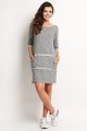 Sukienka A116 gray-2 9578  | 77-Gray-S