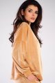 Bluza A410 beige-3 9582  | 774-Beige-ONE-SIZE