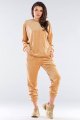 Spodnie A411 beige-1 9587  | 775-Beige-S