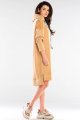Sukienka A413 beige-3 9597  | 777-Beige-SM