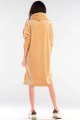 Sukienka A413 beige-4 9597  | 777-Beige-SM