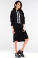 Sukienka A413 black-2 9598  | 777-Black-SM