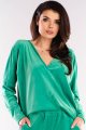Bluzka A417 green-1 9607  | 782-Green-ONE-SIZE