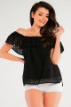 Bluzka A437 black-1 9632  | 793-Black-SM