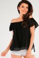 Bluzka A437 black-2 9632  | 793-Black-SM