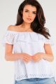 Bluzka A437 white-2 9633  | 793-White-SM