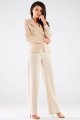 Spodnie A442 beige-3 9647  | 814-Beige-S