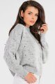 Sweter A445 gray-5 9650  | 817-Gray-ONE-SIZE